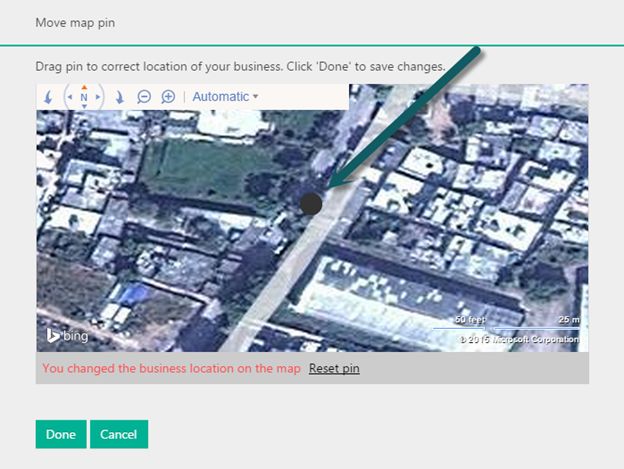 set your location of your business